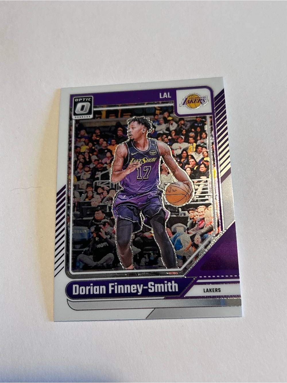 Dorian Finney-Smith Los Angeles Lakers Optic Basketball Card - Purple/White